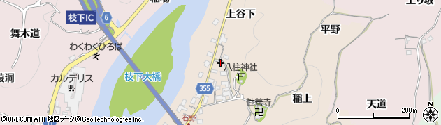 愛知県豊田市石野町上谷下周辺の地図
