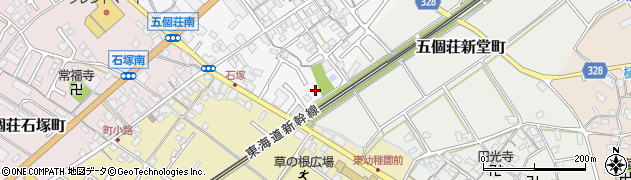 滋賀県東近江市五個荘北町屋町36周辺の地図