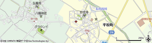 滋賀県東近江市平松町414周辺の地図