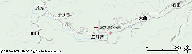 愛知県豊田市塩ノ沢町（二斗蒔）周辺の地図