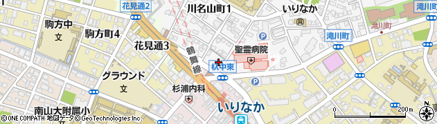 愛知県名古屋市昭和区川名山町176周辺の地図