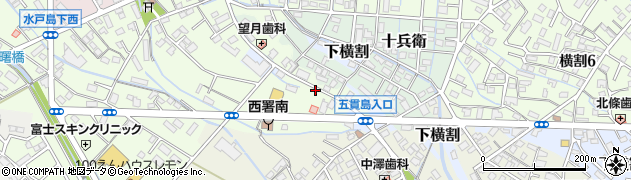 静岡県富士市水戸島周辺の地図