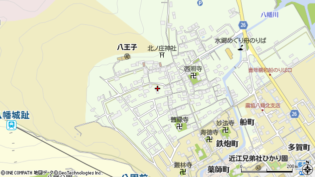 〒523-0806 滋賀県近江八幡市北之庄町の地図