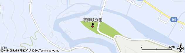 京都府京都市右京区京北下宇津町（向ヒ山）周辺の地図