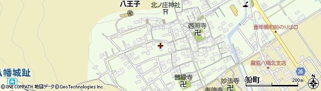滋賀県近江八幡市北之庄町周辺の地図
