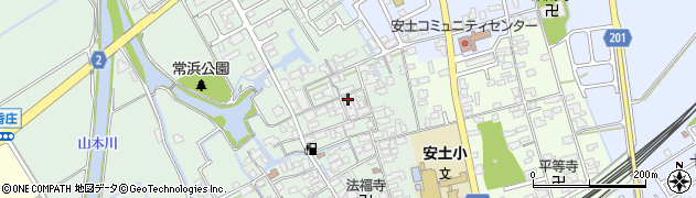 滋賀県近江八幡市安土町常楽寺669周辺の地図