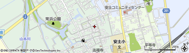 滋賀県近江八幡市安土町常楽寺668周辺の地図