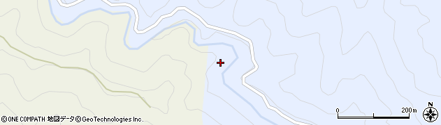 愛知県豊根村（北設楽郡）古真立（松ケ平）周辺の地図