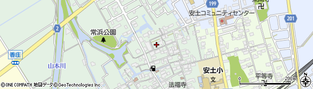 滋賀県近江八幡市安土町常楽寺681周辺の地図