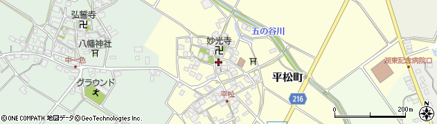 滋賀県東近江市平松町464周辺の地図
