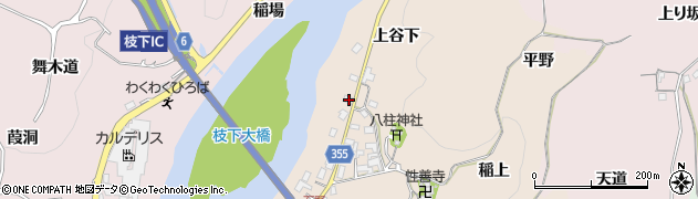 愛知県豊田市石野町上谷下33周辺の地図