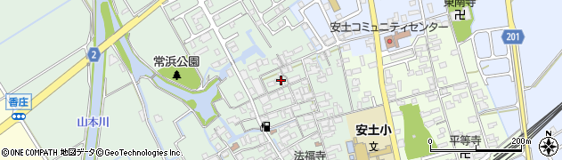 滋賀県近江八幡市安土町常楽寺684周辺の地図