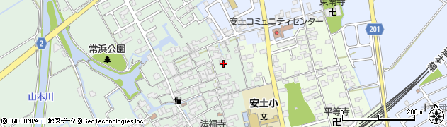 滋賀県近江八幡市安土町常楽寺521周辺の地図