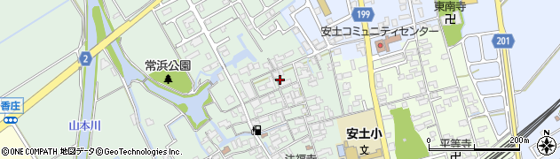 滋賀県近江八幡市安土町常楽寺689周辺の地図