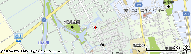 滋賀県近江八幡市安土町常楽寺732周辺の地図