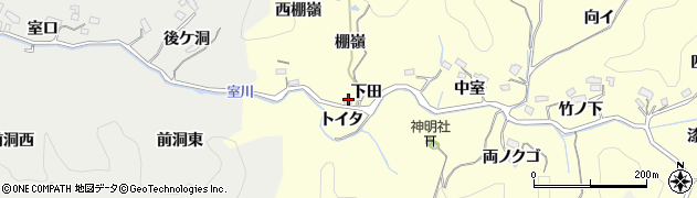 愛知県豊田市芳友町（下田）周辺の地図