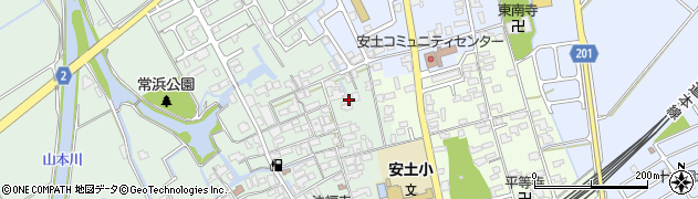 滋賀県近江八幡市安土町常楽寺520周辺の地図