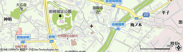 愛知県日進市岩崎町大塚101周辺の地図
