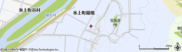 兵庫県丹波市氷上町稲畑379周辺の地図