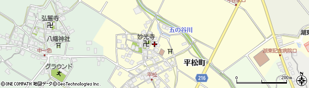 滋賀県東近江市平松町457周辺の地図