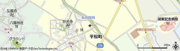 滋賀県東近江市平松町477周辺の地図