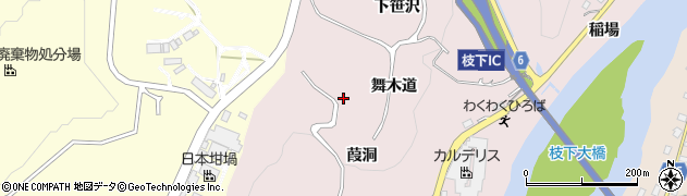 愛知県豊田市枝下町周辺の地図