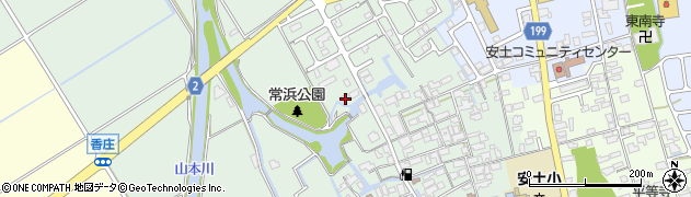 滋賀県近江八幡市安土町常楽寺1953周辺の地図
