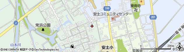 滋賀県近江八幡市安土町常楽寺515周辺の地図
