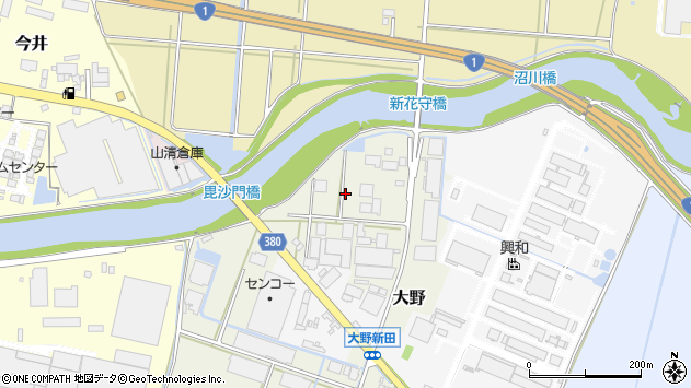 〒417-0848 静岡県富士市大野の地図