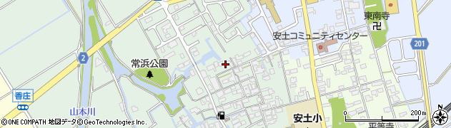 滋賀県近江八幡市安土町常楽寺721周辺の地図