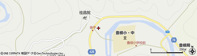 愛知県豊根村（北設楽郡）上黒川（中村）周辺の地図
