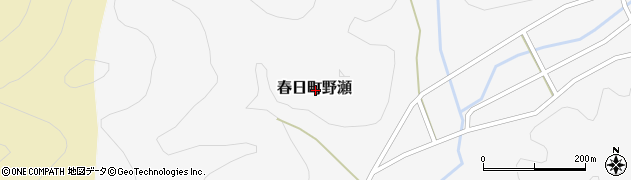 兵庫県丹波市春日町野瀬周辺の地図