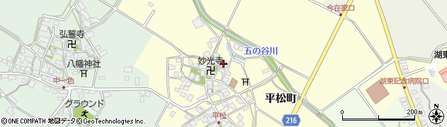 滋賀県東近江市平松町451周辺の地図
