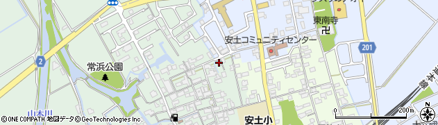 滋賀県近江八幡市安土町常楽寺516周辺の地図