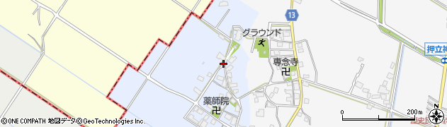 滋賀県東近江市西菩提寺町周辺の地図