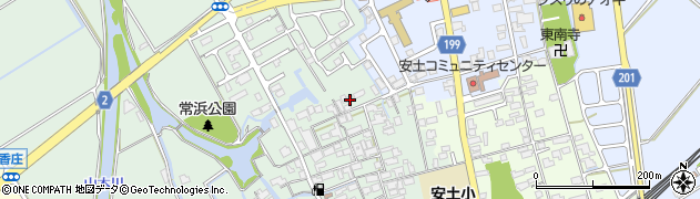 滋賀県近江八幡市安土町常楽寺717周辺の地図