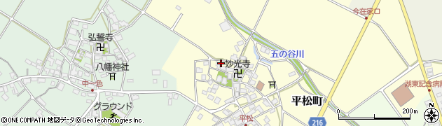 滋賀県東近江市平松町434周辺の地図