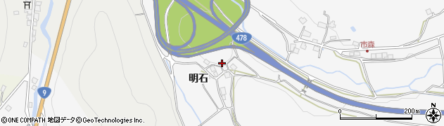 京都府船井郡京丹波町市森明石18周辺の地図