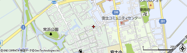 滋賀県近江八幡市安土町常楽寺694周辺の地図