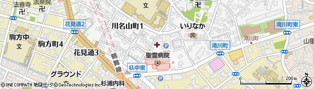 愛知県名古屋市昭和区川名山町158周辺の地図