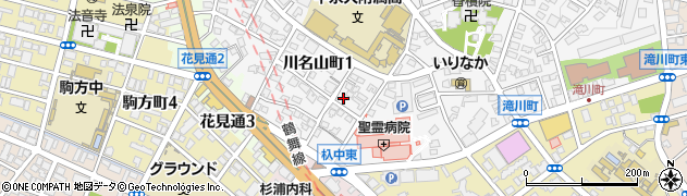 愛知県名古屋市昭和区川名山町167周辺の地図