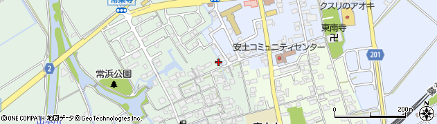滋賀県近江八幡市安土町常楽寺696周辺の地図