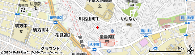 愛知県名古屋市昭和区川名山町162周辺の地図