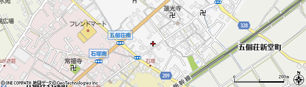 滋賀県東近江市五個荘北町屋町223周辺の地図