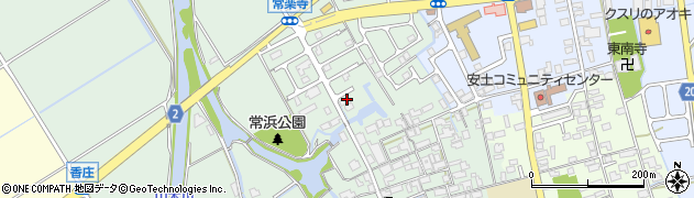 滋賀県近江八幡市安土町常楽寺1960周辺の地図
