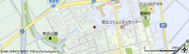 滋賀県近江八幡市安土町常楽寺697周辺の地図