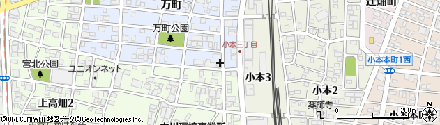 愛知県名古屋市中川区万町502周辺の地図