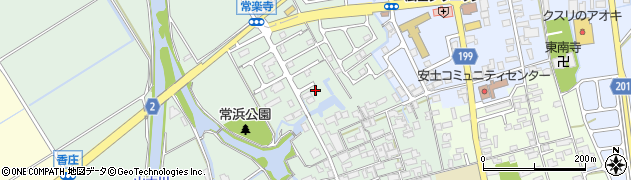 滋賀県近江八幡市安土町常楽寺1950周辺の地図