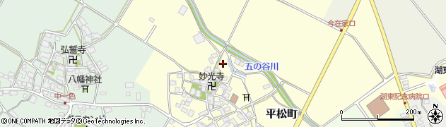 滋賀県東近江市平松町447周辺の地図