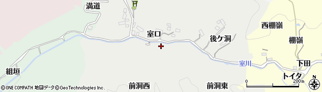 愛知県豊田市下室町（前洞西）周辺の地図